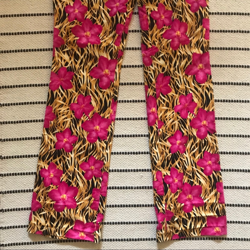 vintage escada floral pants | size 34 - Picture 8 of 11